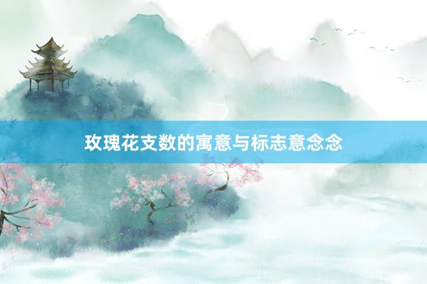 玫瑰花支数的寓意与标志意念念